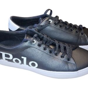 Polo by Ralph Lauren Black Sneakers with White Details